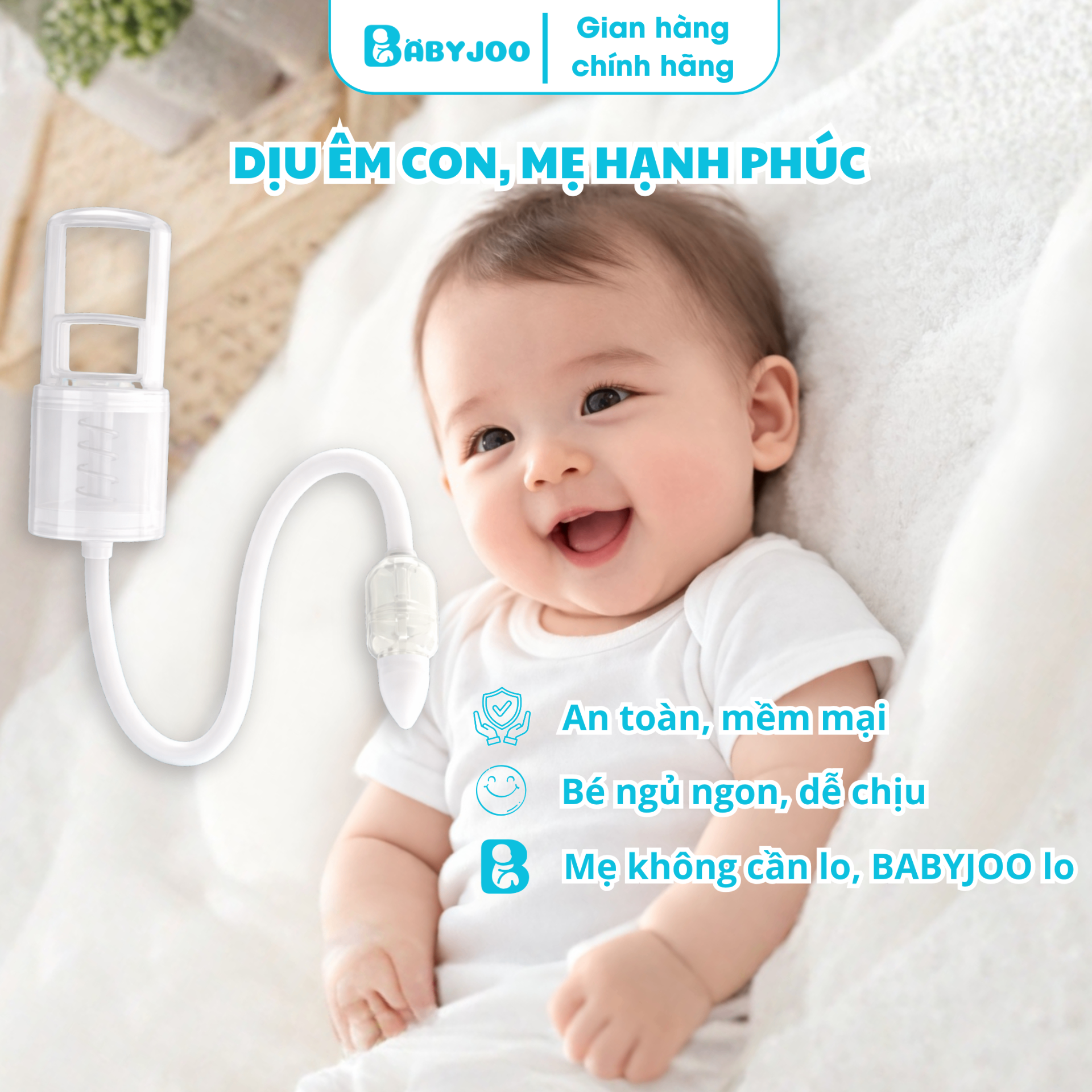Dụng cụ hút mũi trẻ em BABYJOO chính hãng — ảnh 9
